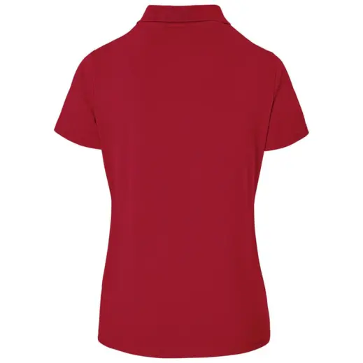 Ladies Prima Stretch Golf Shirt Red Back